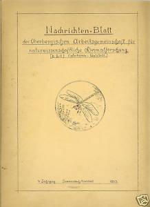 <b>Lehrerverein f.Naturkunde Waldbröl</b> Nachrichten-Blatt 1933
