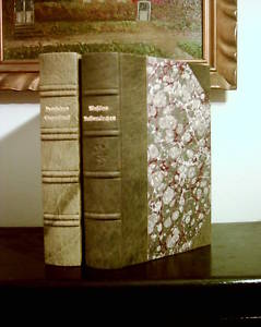 <b> HANDEINB�NDE: Halblederband </b> - Preis auf Anfrage