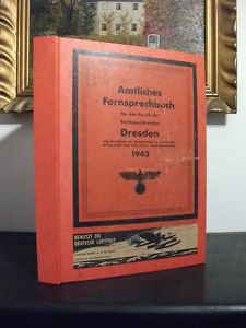 <b>Dresden</b> Amtliches Fernsprechbuch/ Telefonbuch 1943