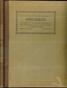 <b>L.C.C. School of Arts & Crafts</b>Printing&Advertisement 1915