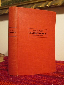 <b>Heschel, Abraham</b> Maimonides/ EA 1935