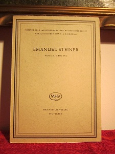 <b>Bogeng</b> Emanuel Steiner /Einbandkunst Buchbinderei