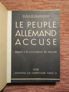 <b>Scheer, Maximilian</b> Le Peuple Allemand Accuse 1938