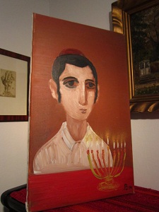 <b>Lapinskij, Vadim</b> oil painting: Orthodox Jew