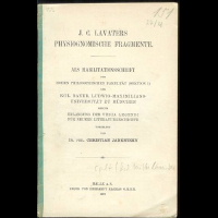 <b>Janentzky</b> Lavaters physiognomische Fragmente 1916