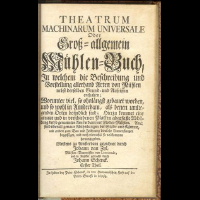 <b>Zyl, J. von</b> Gro�-Allgemein M�hlen-Buch 1738