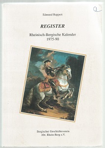 <b>Rheinisch-Bergischer Kalender</b> Register 1975-90