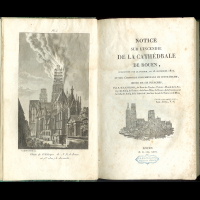<b>Langlois</b> Cath�drale de Rouen 1822/ hand-written notes