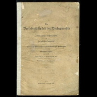 <b>Z�llner, H.</b> Verkehrsf�higkeit der Verlegerrechte 1911
